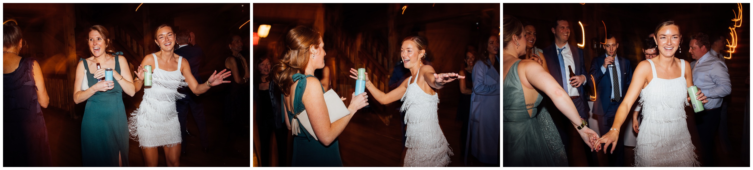 bride dances during wedding reception at red lion inn